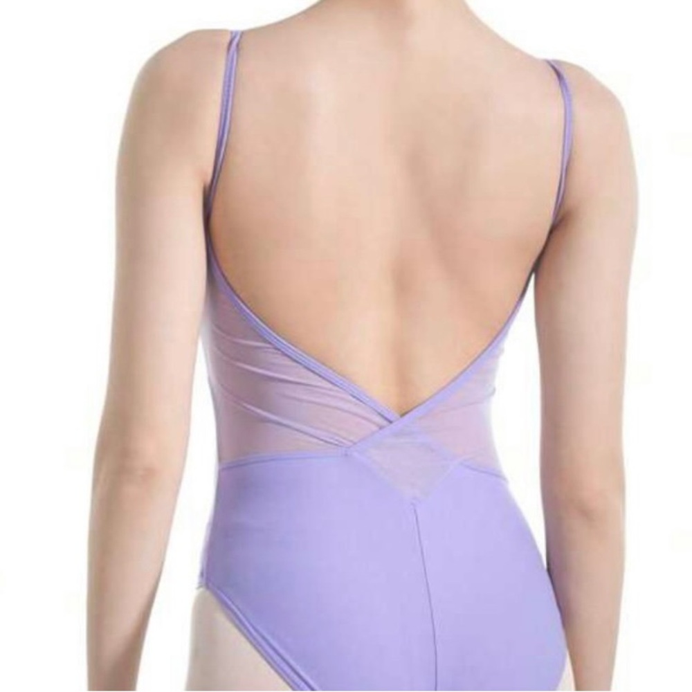 Lavender Ballet Leotard with Cinch Option and Low Back Dance